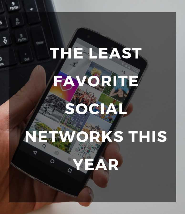 The least favorite social networks in 2018 NinjaNutz®