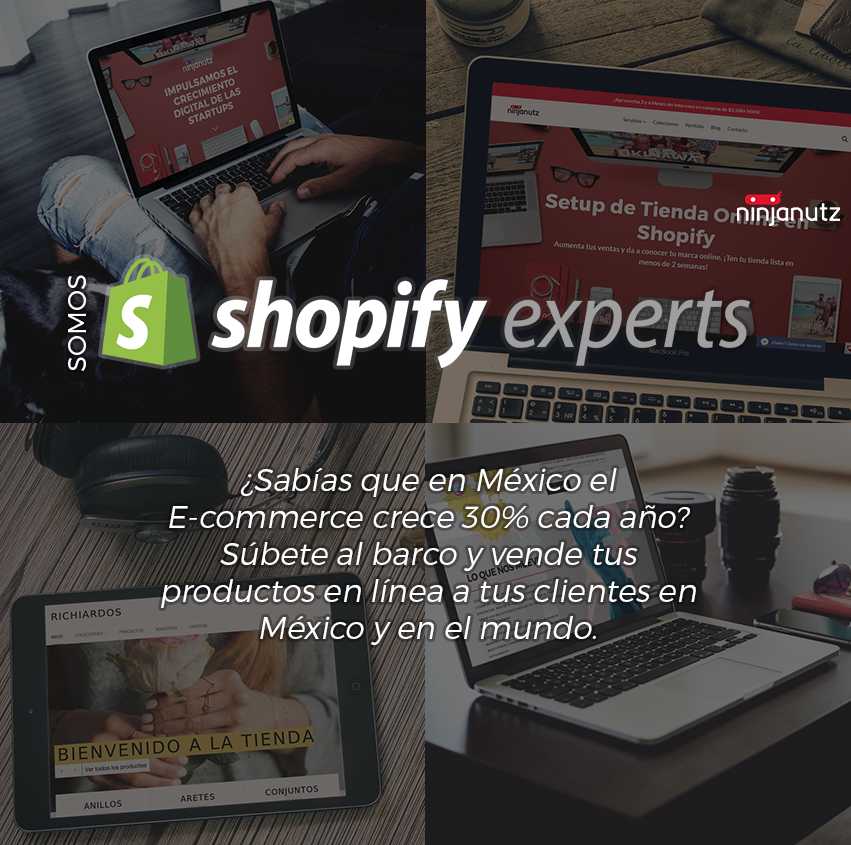 Ya somos 1 de los 10 Shopify Experts en México NinjaNutz®